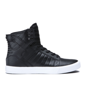 Supra Mens SKYTOP High Top Shoes Black/White | US-81508